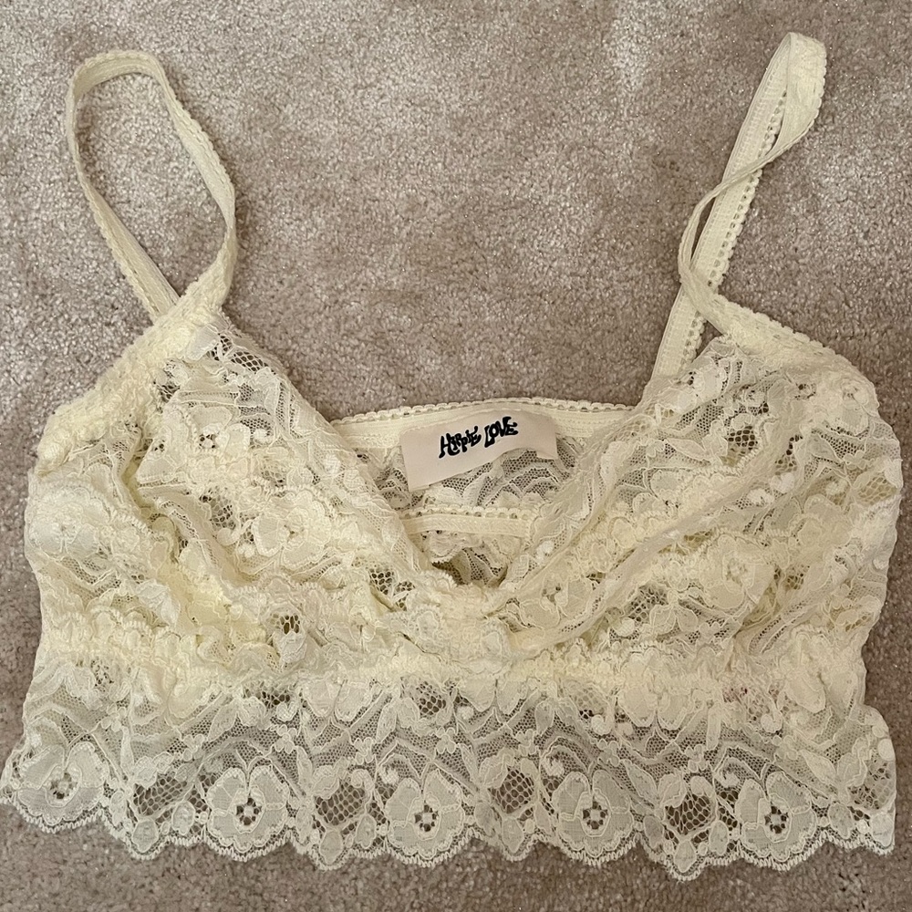 Off White/Cream Lace Bralette